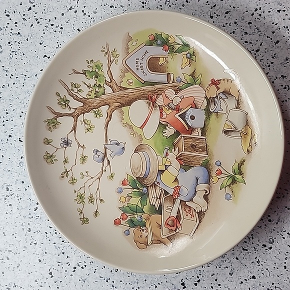 2 Country Kids Collector's Dessert Plate Good Friends are Forever 1991 - Picture 3 of 5